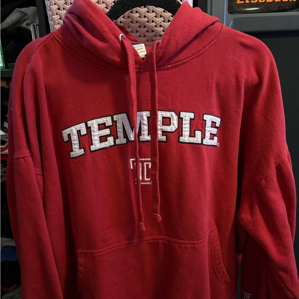 Temple Red Hoodie